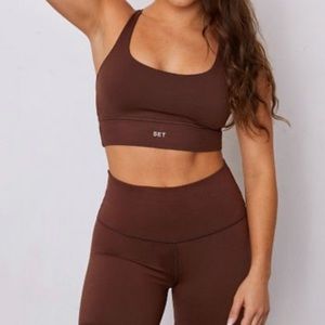 Set Active Luxform Coco Scoop Y Bra and Bike Shorts Size Small